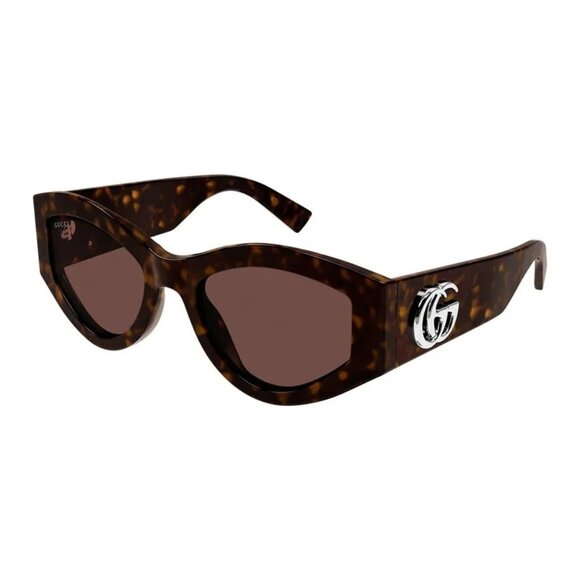 NEW GUCCI SUNGLASSES HAVANA WOMEN CAT EYE EYEWEAR GUCCI GG1951S 002